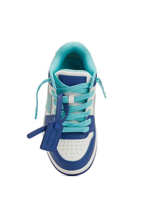 Çok Renkli Erkek Çocuk Deri Sneaker - Görsel 5