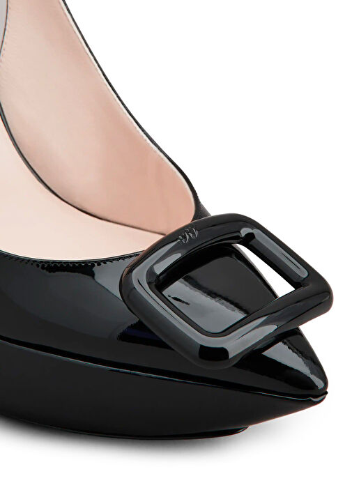 Siyah Topuklu Ayakkabı - Görsel 4