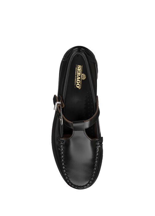 Aurora Lug Siyah Kadın Deri Loafer - Görsel 4