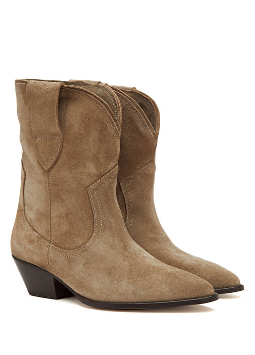 Kum Kadın Deri Bot - Görsel 3