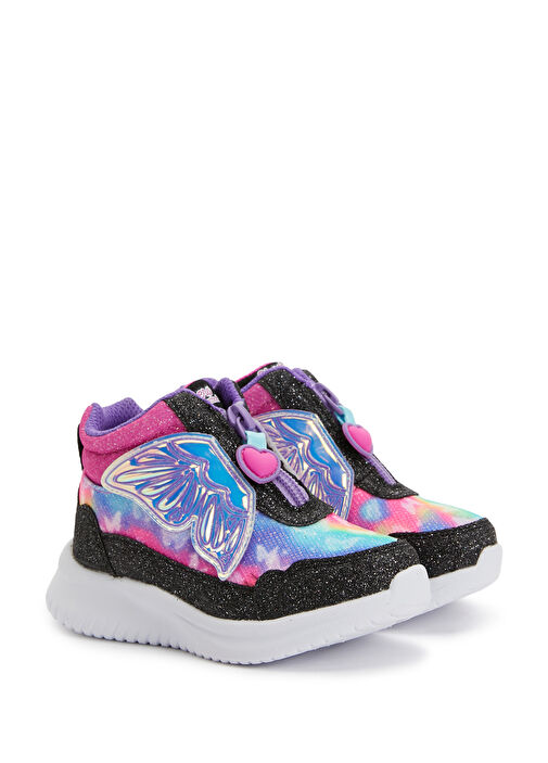 Jumpsters Pembe Siyah Kız Bebek Sneaker - Görsel 3