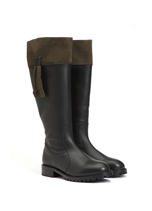 Divarese Divarese Siyah Kadın Deri Çizme Bot | Beymen Siyah - 3. görsel