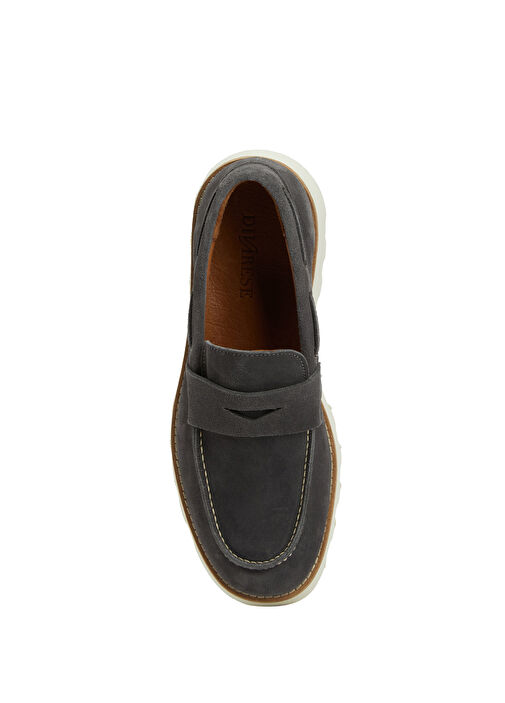 Füme Erkek Deri Loafer - Görsel 5
