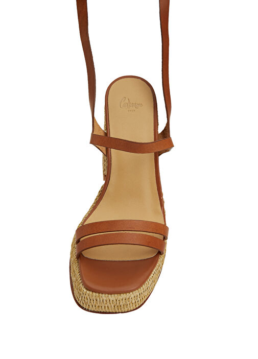 Taba Kadın Deri Sandalet - Görsel 7