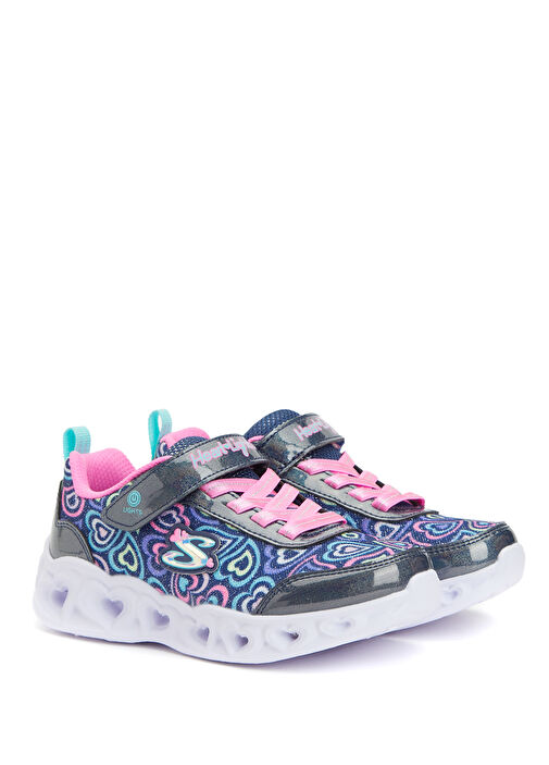 Heart Lights Çok Renkli Kız Çocuk Sneaker - Görsel 3