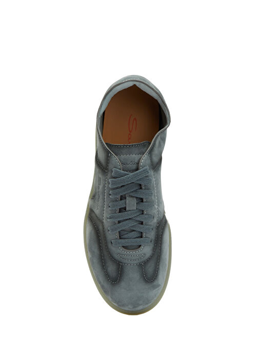 Oly Gri Degradeli Erkek Süet Sneaker - Görsel 5