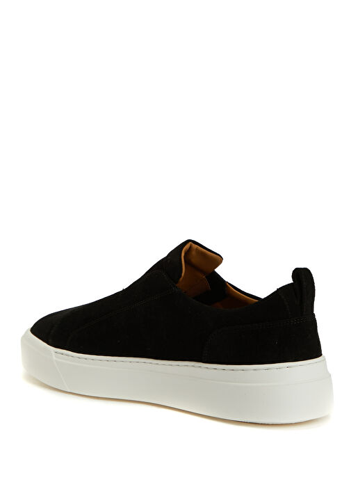 Siyah Erkek Süet Sneaker - Görsel 4