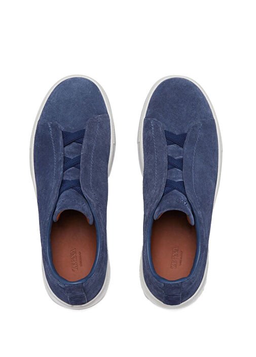 Utility Mavi Erkek Süet Sneaker - Görsel 5