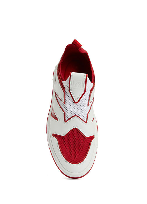 Astroflash Kırmızı Beyaz Erkek Deri Sneaker - Görsel 5
