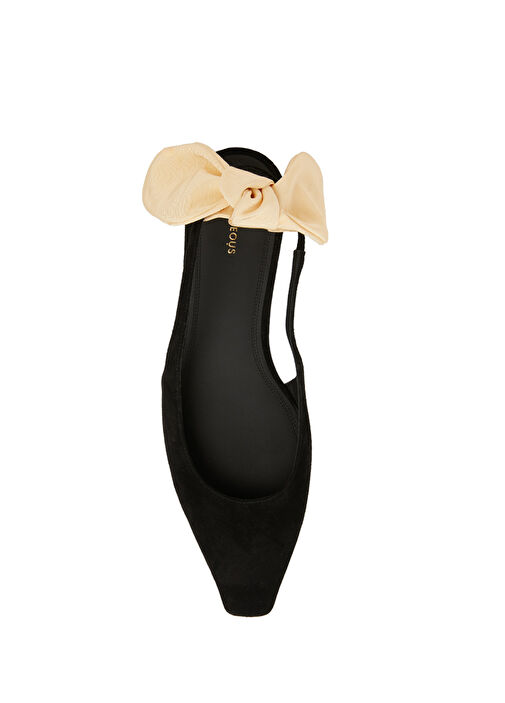 Uba Siyah Krem Süet Babet - Görsel 5