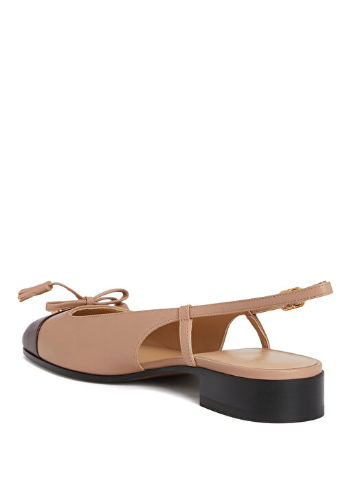 Bordo Bej Deri Babet - Görsel 4