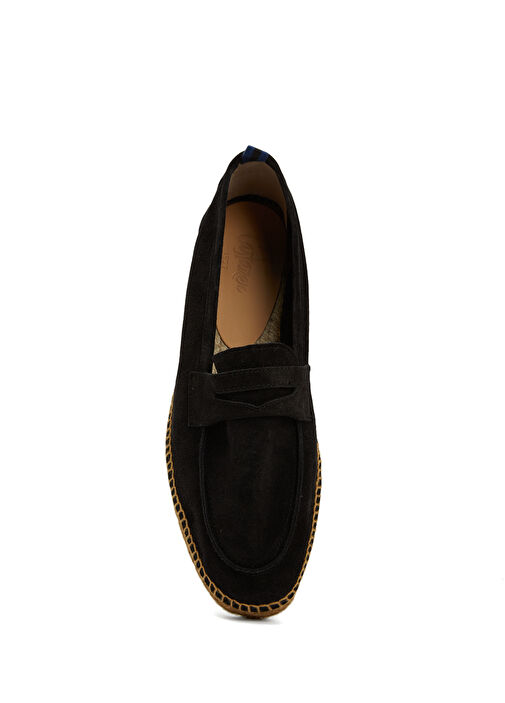 Siyah Bantlı Erkek Deri Espadril - Görsel 5