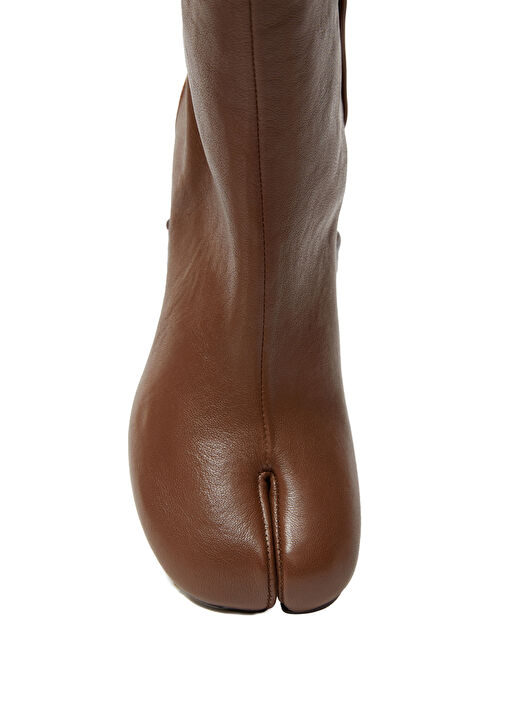 Tabi Kahverengi Kadın Deri Bot - Görsel 5