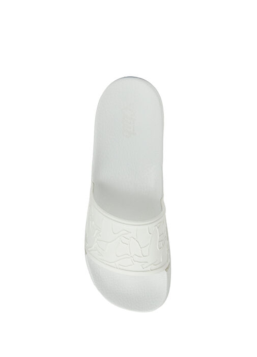 Beyaz Tek Bantlı Erkek Plaj Terliği - Görsel 5