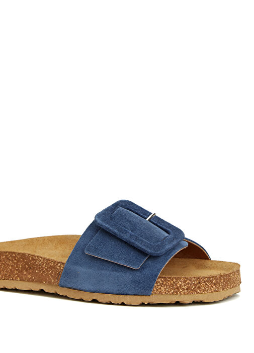 Mavi Kadın Süet Terlik - Görsel 7