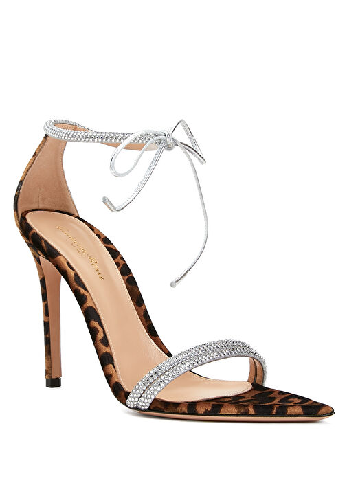 Leopar Süet Sandalet - Görsel 3