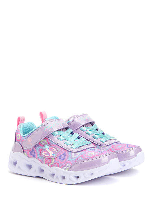Heart Lights Çok Renkli Kız Çocuk Sneaker - Görsel 3