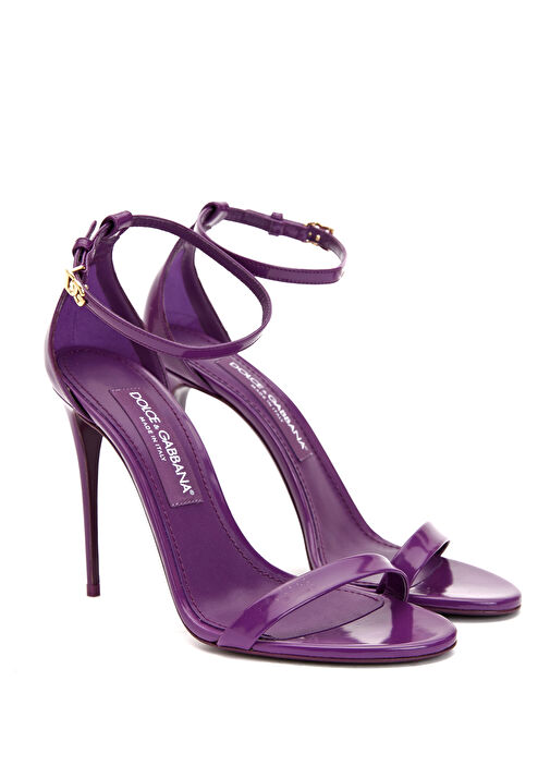 Mor Kadın Deri Sandalet - Görsel 3