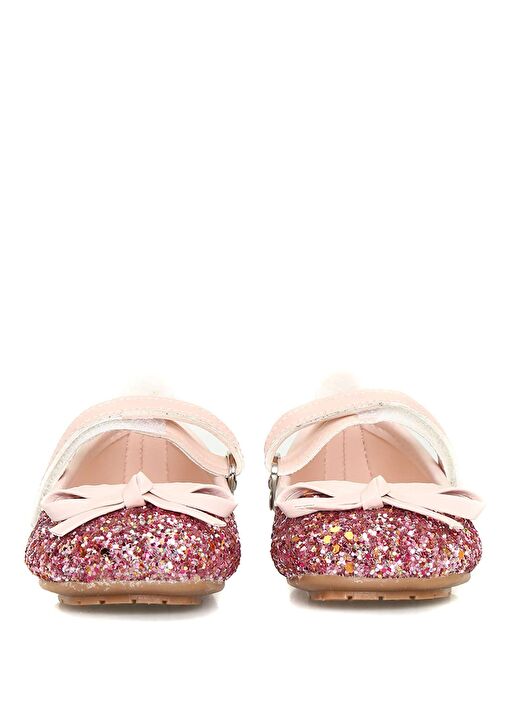 Pembe Simli Kız Bebek İlk Adım Ayakkabısı - Görsel 4