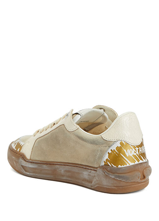 Fly Wings Gri Kadın Deri Sneaker - Görsel 4