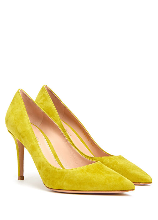 Gianvito Yeşil Süet Stiletto - Görsel 3
