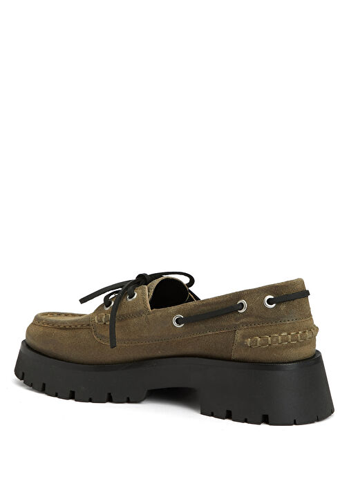 Carson Naturel Kadın Süet Loafer - Görsel 4