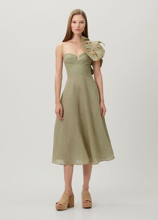 midi women's gowns & formal dresses Wine Satin V-Neck A-Line Mother of Bride Dress 3/4 Sleeve Appliqued Gown COCOMELODY CM0263, Pale Pink SCALATAGLIE_2_ TAGLIE ITALIANE main image 0