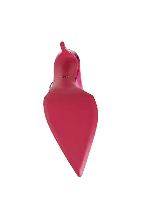 Fuşya Mikro Taş Detaylı Topuklu Ayakkabı - Görsel 6