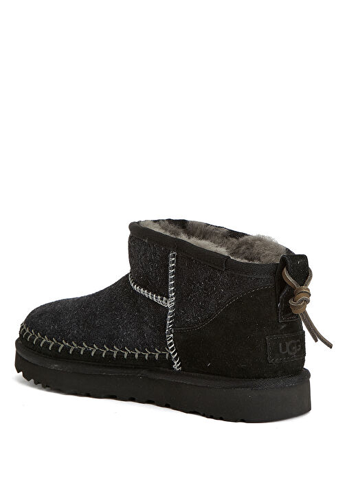 Classic Ultra Mini Biarritz Siyah Çocuk Deri Bot - Görsel 4