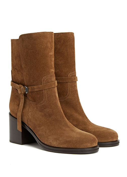 Brunello Cucinelli Kahverengi Brunello Cucinelli Süet Kadın Bot