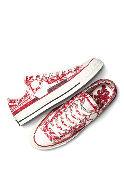 X Isabel Marant Chuck 70 Krem Erkek Kanvas Sneaker - Görsel 5