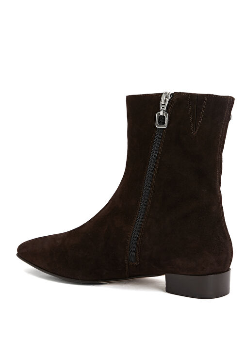 Aiglon Koyu Kahverengi Kadın Deri Bot - Görsel 5
