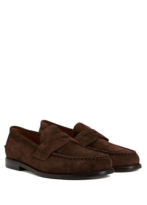 Koyu Kahverengi Erkek Süet Loafer - Görsel 3