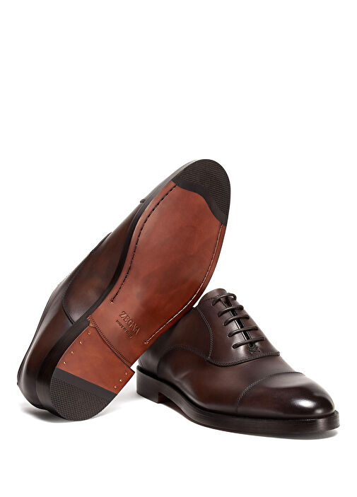 Koyu Kahverengi Erkek Deri Ayakkabı - Görsel 6