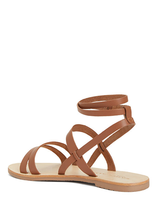 Mika Taba Gladyatör Deri Sandalet - Görsel 4