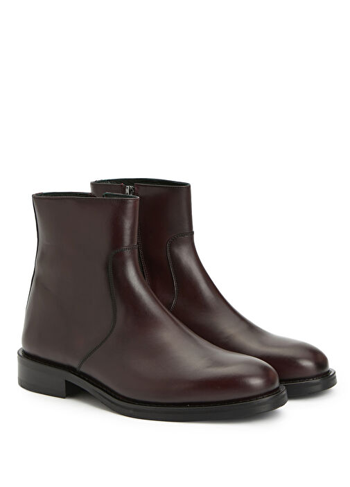Bordo Erkek Deri Bot - Görsel 3