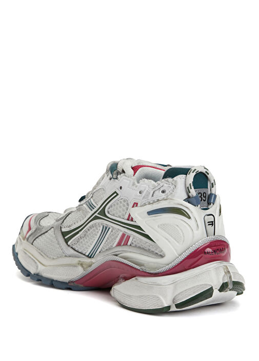 Runner Beyaz Yeşil Kadın Sneaker - Görsel 4