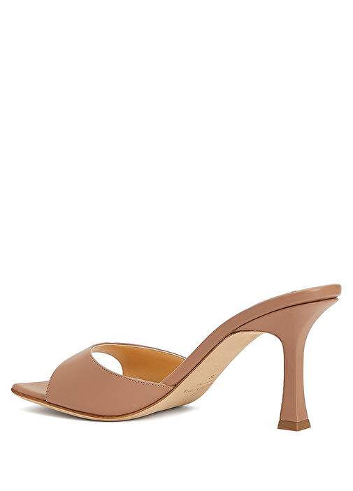 Bej Kadın Deri Terlik - Görsel 4