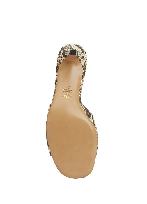 Kahverengi Kadın Deri Terlik - Görsel 6