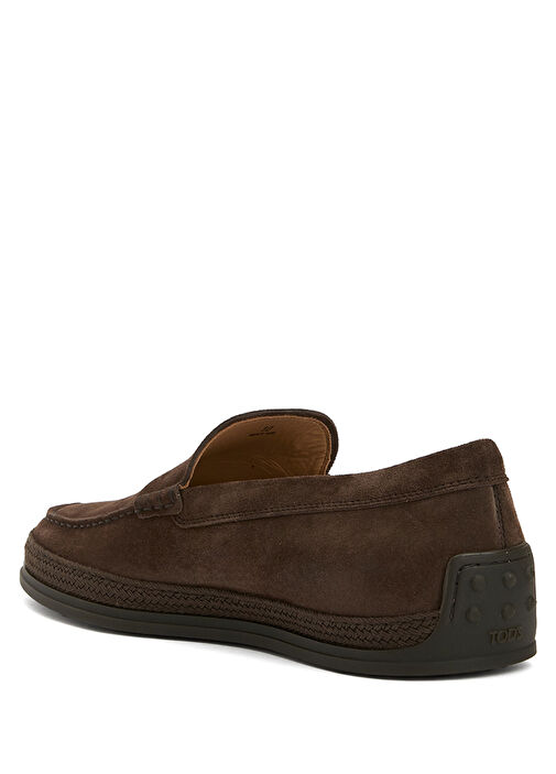 Tod's Kahverengi Tod's Deri Erkek Loafer