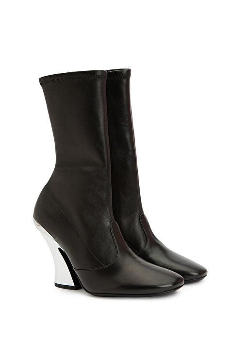 Siyah Kadın Deri Bot - Görsel 3