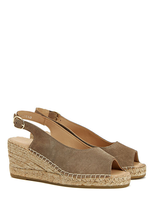 Vizon Kadın Süet Espadril - Görsel 9