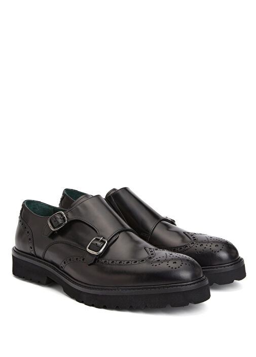 Siyah Toka Detaylı Erkek Deri Ayakkabı - Görsel 3