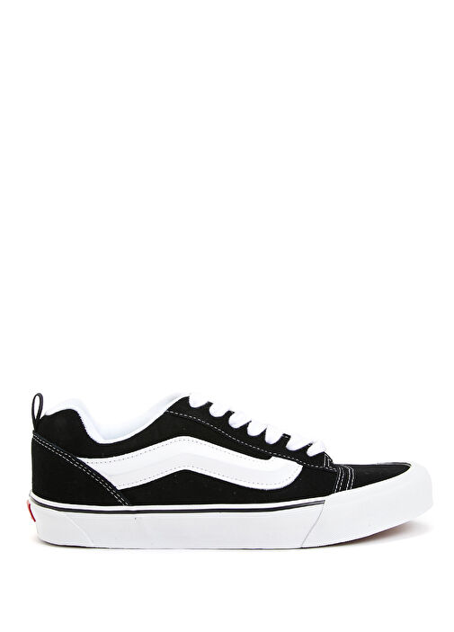 Knu Skool Siyah Beyaz Erkek Deri Sneaker - Görsel 2
