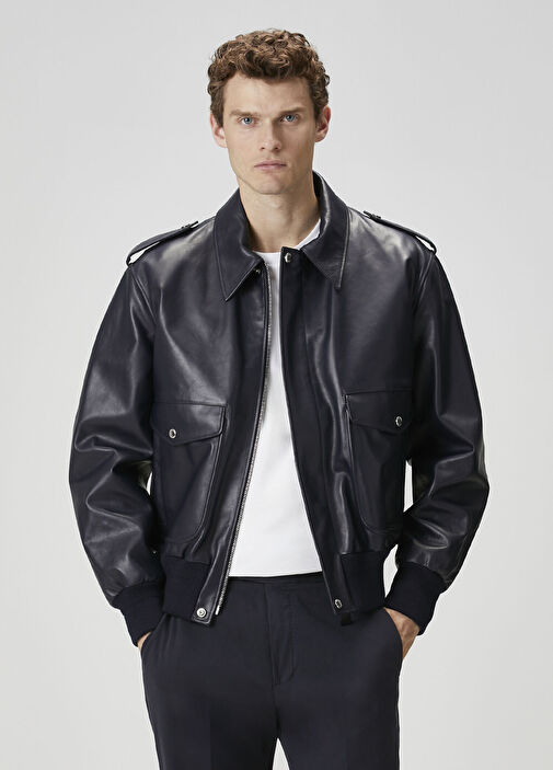ジャケット・アウター Givenchy 2017 Leather Sleeveless Jacket Givenchy Lacivert Erkek Lacivert Deri Ceket 1767376 | Beymen