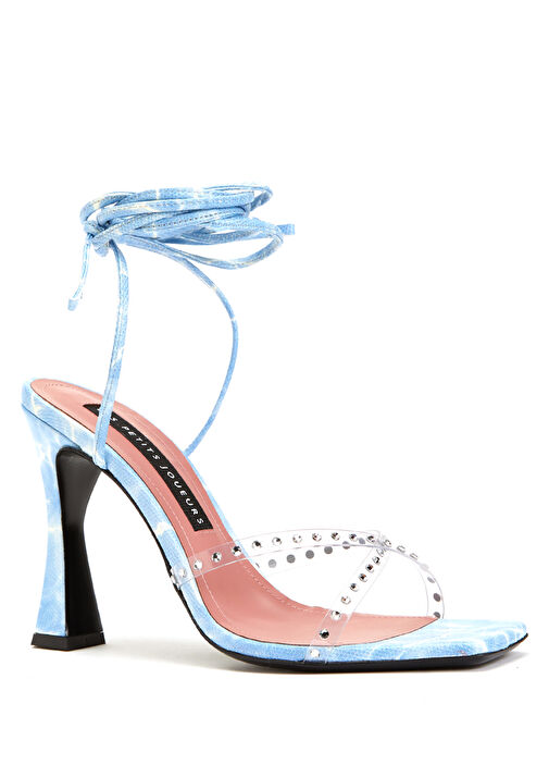 Mavi Desenli Kadın Sandalet - Görsel 3