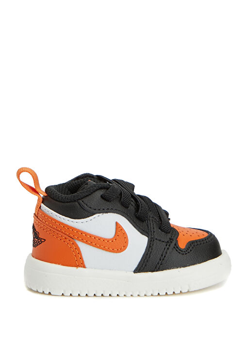 Jordan 1 LOW ALT Siyah Gri Çocuk Deri Sneaker - Görsel 2