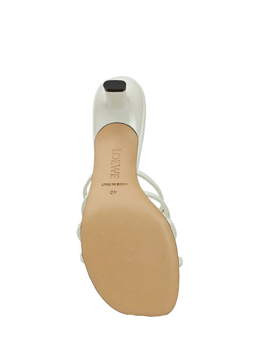 x Paula's Ibiza Beyaz Kadın Deri Terlik - Görsel 6