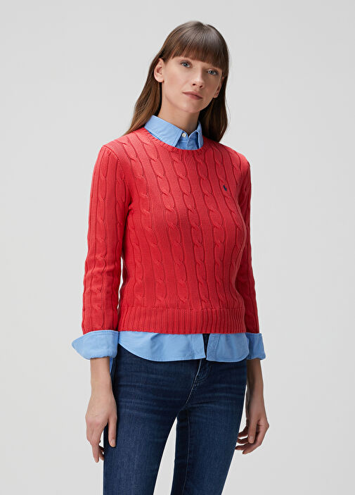Polo Ralph Lauren - Red Cable Knit Sweater