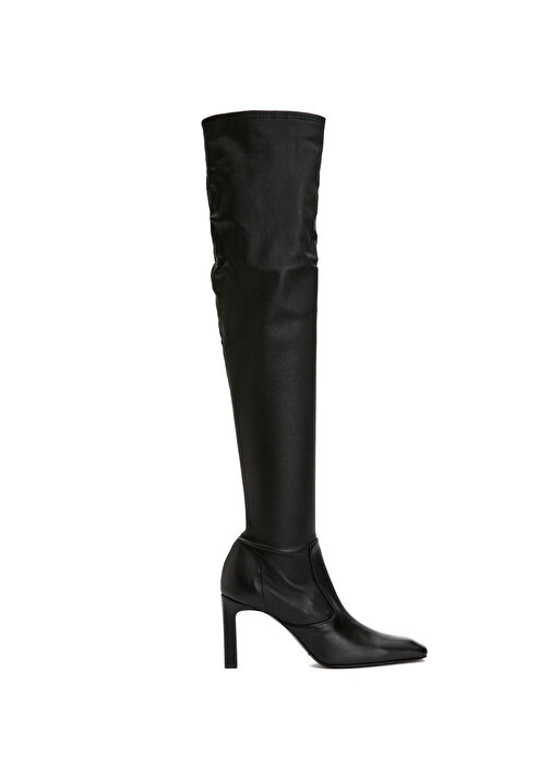 Siyah Kadın Deri Çizme - Görsel 2